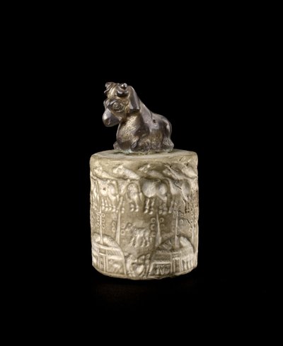 Cylinder Seal Surmounted by a Ram Handle, Uruk c.3000 by Prehistoric